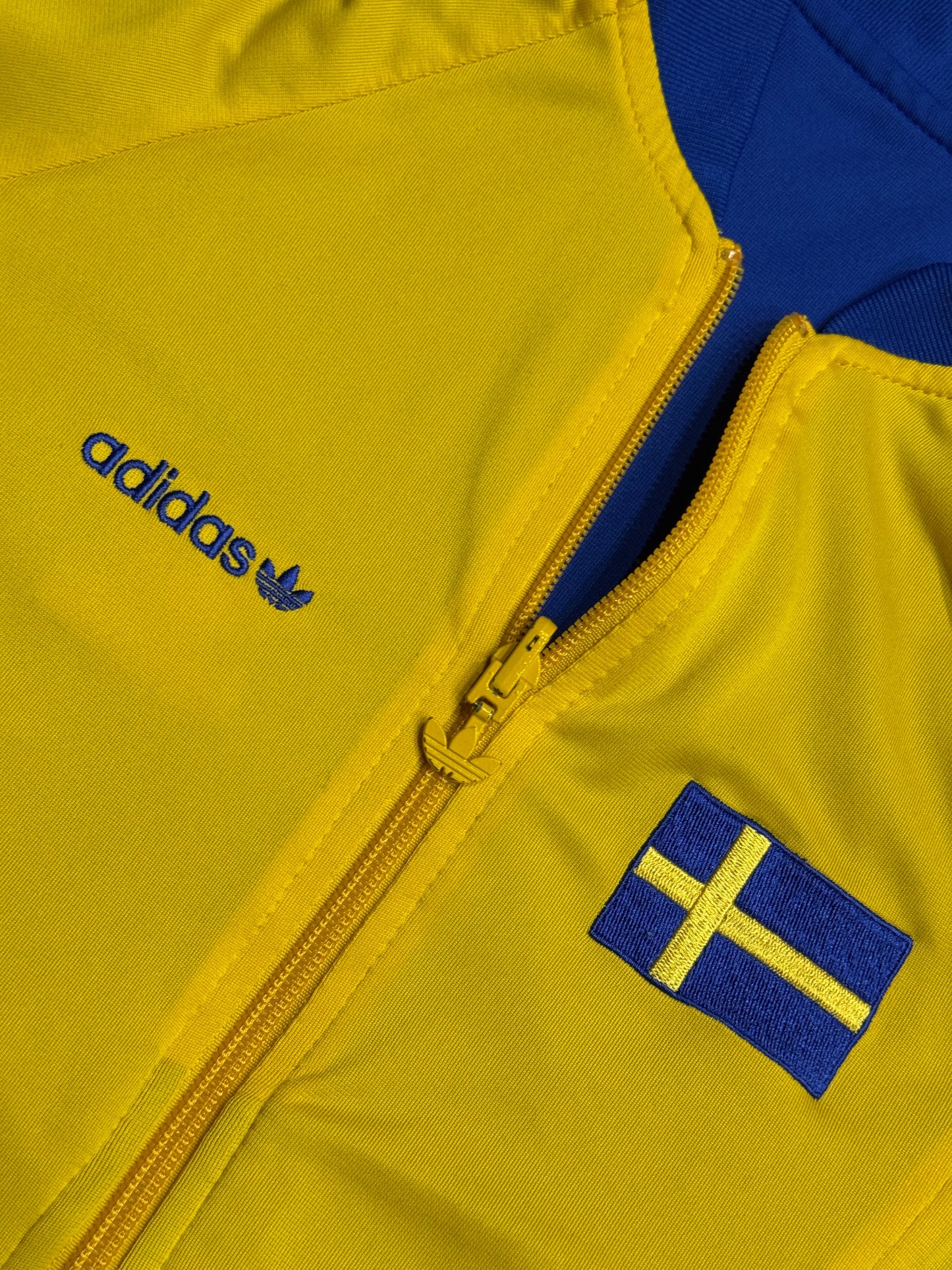 Bluza rozpinana żółta Adidas Originals Firebird rare