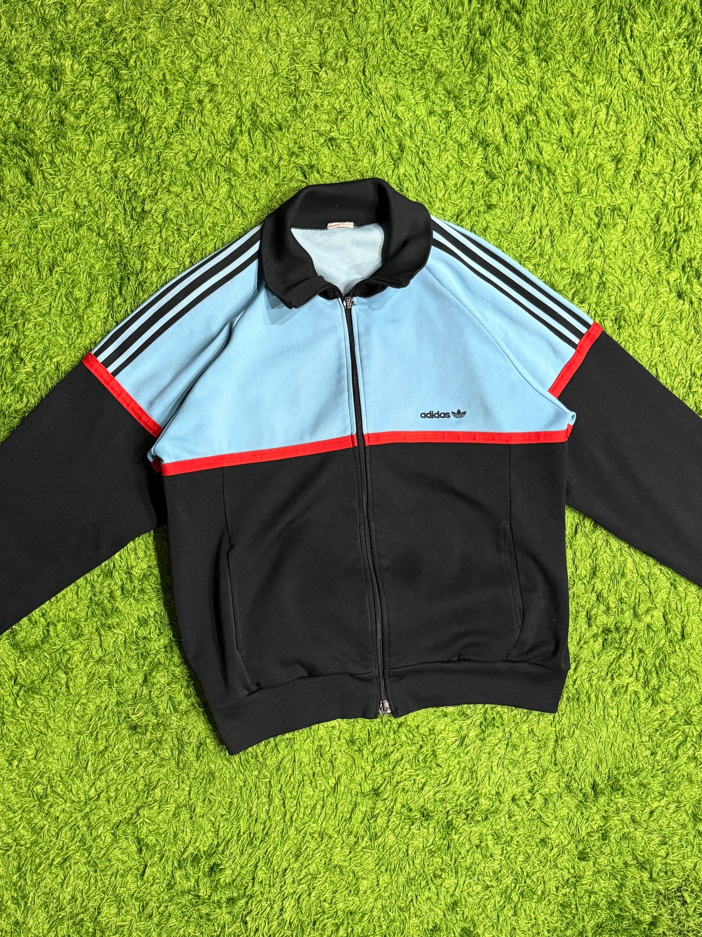 Bluza rozpinana czarno-niebieska Adidas Originals