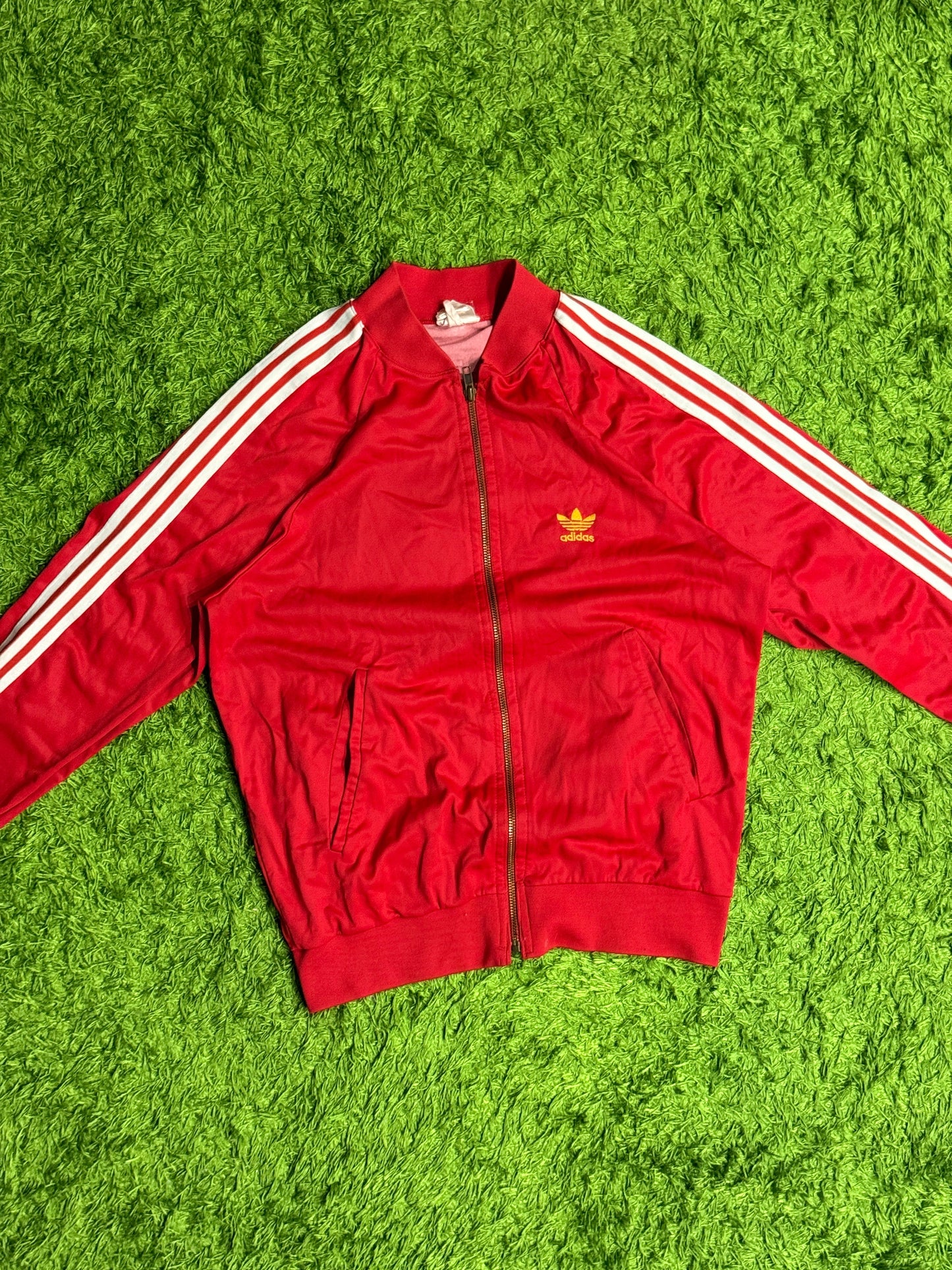 Bluza rozpinana czerwona Adidas Originals Firebird 80s rare