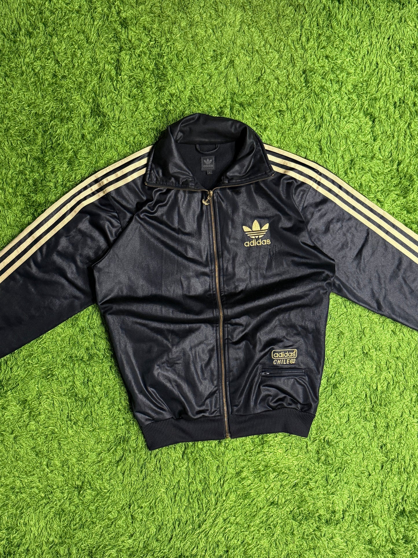 Bluza rozpinana czarna Adidas Originals Firebird Chile 62'