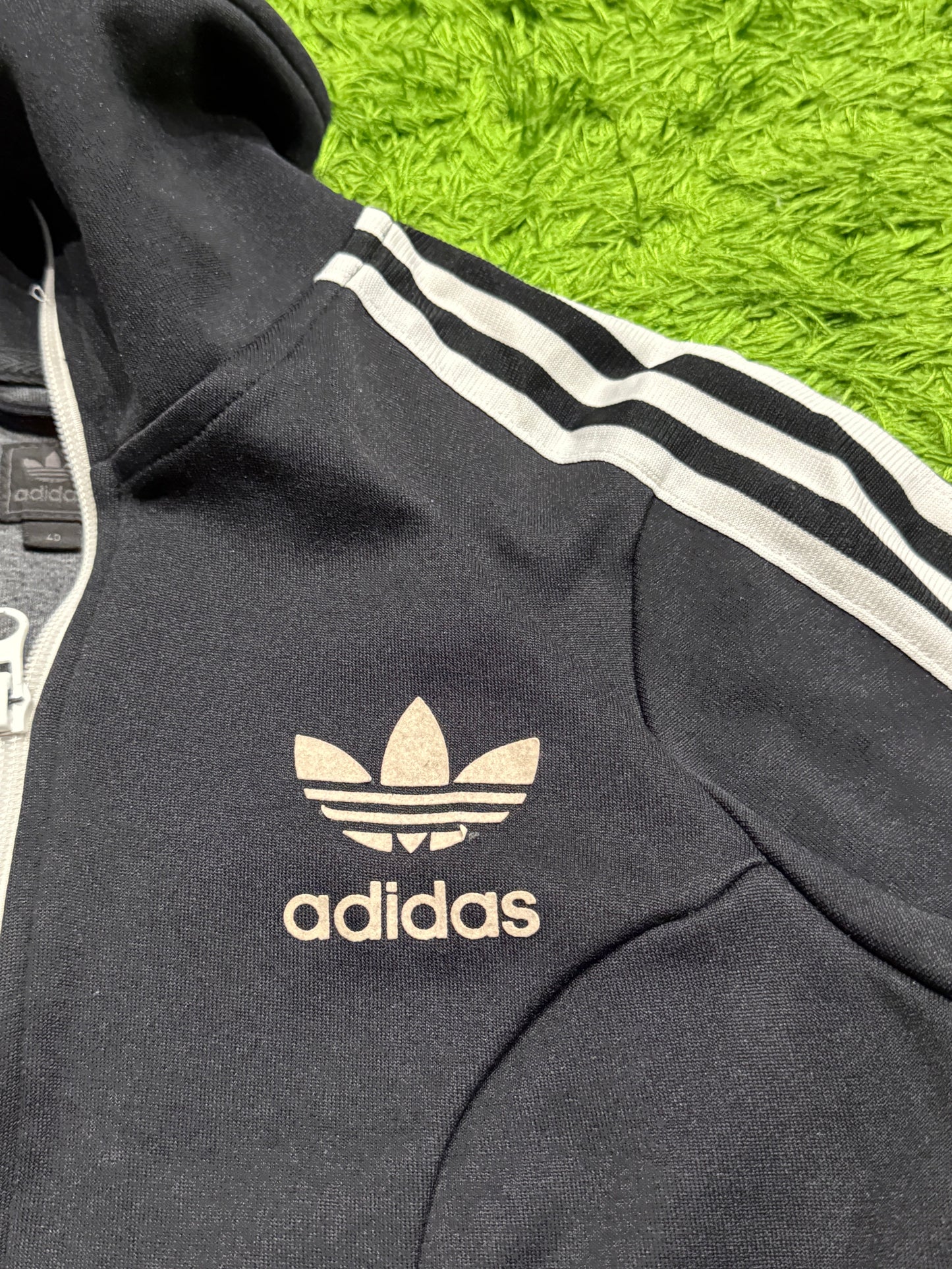 Sukienka sportowa czarna Adidas Originals long track jacket y2k 2000s
