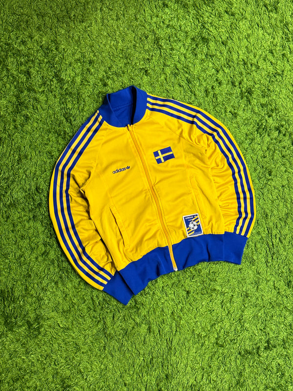 Bluza rozpinana żółta Adidas Originals Firebird rare