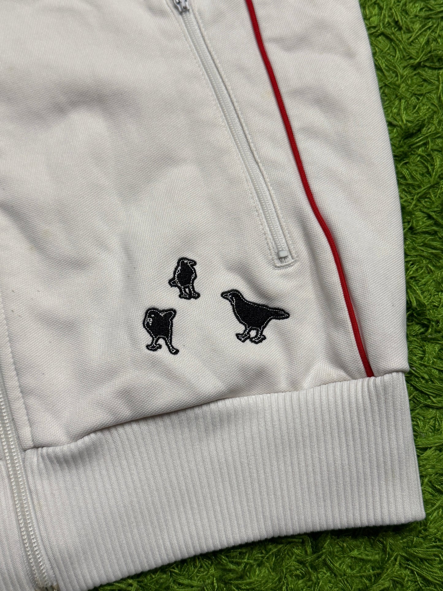 Bluza rozpinana biała Adidas Originals Firebird y2k rare
