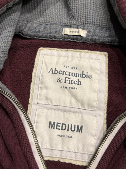 Bluza bordowa Abercrombie & Fitch y2k