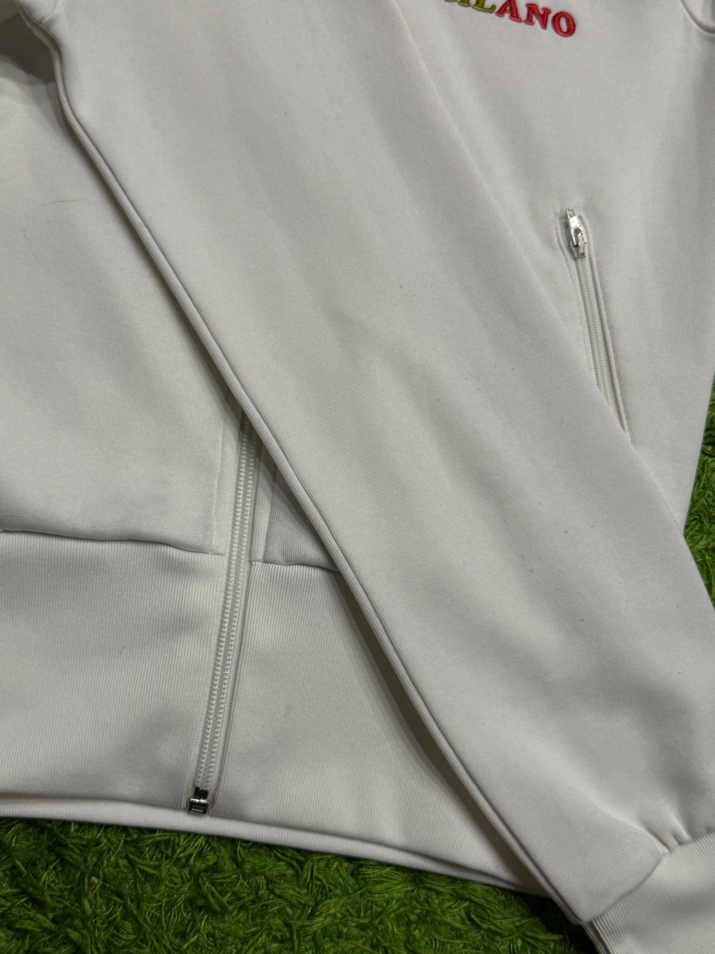 Bluza rozpinana biała Adidas Originals Firebird y2k rare