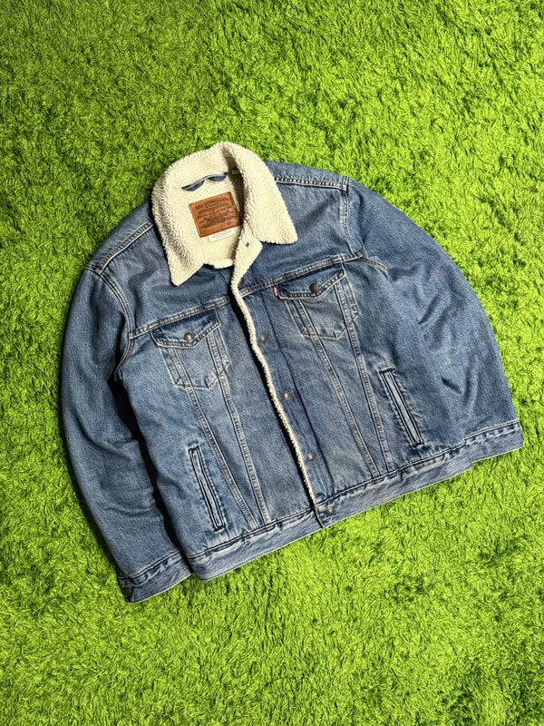 Kurtka ocieplana sherpan Levis denim