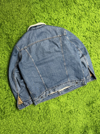 Kurtka ocieplana sherpan Levis denim