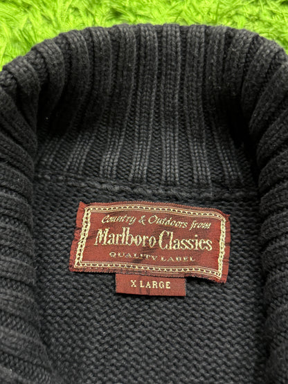 Sweter czarny Kardigan Marlboro Classics