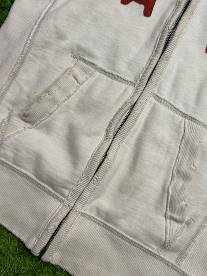 Bluza beżowa Abercrombie & Fitch y2k hoodie