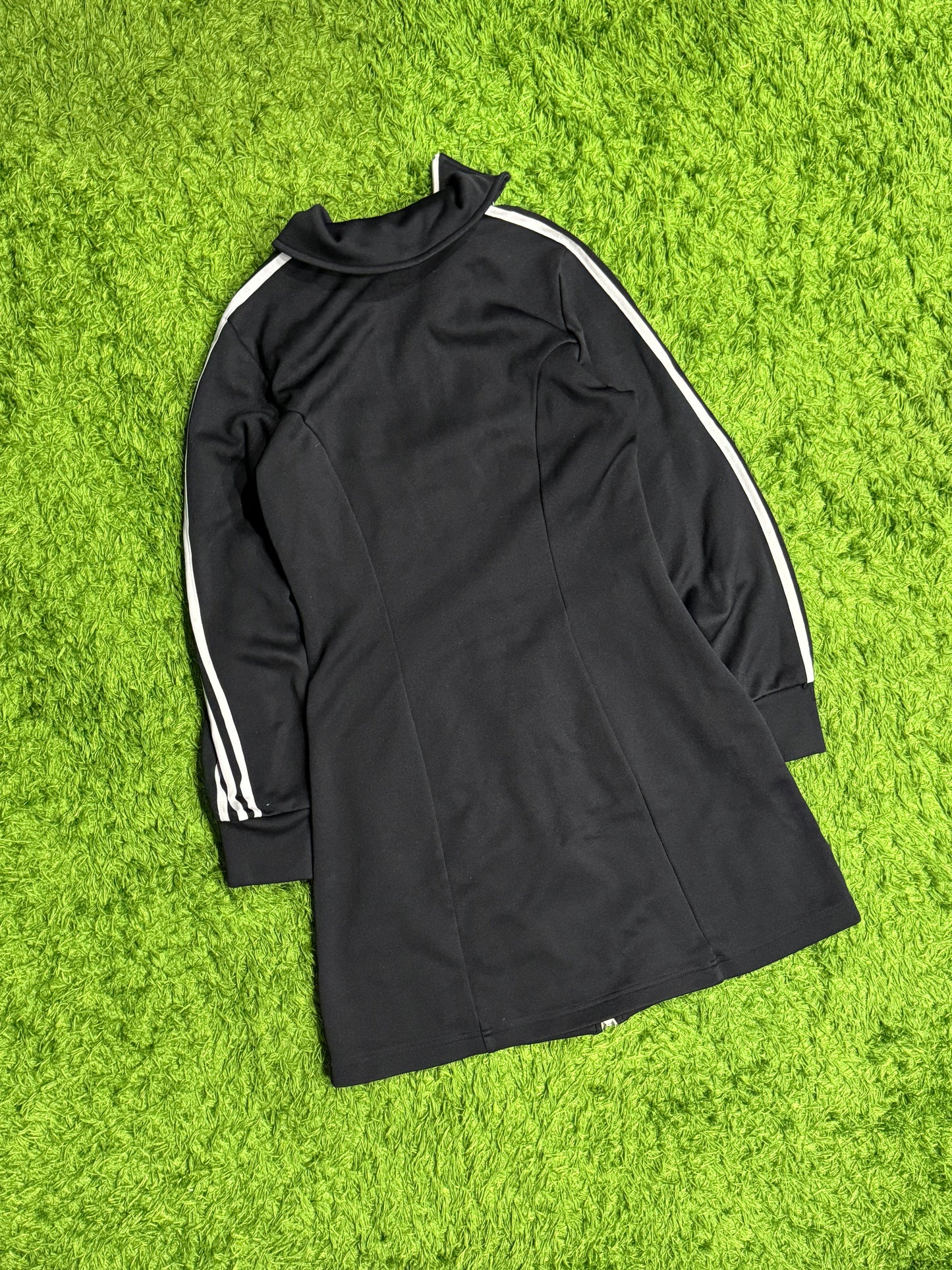 Sukienka sportowa czarna Adidas Originals long track jacket y2k 2000s