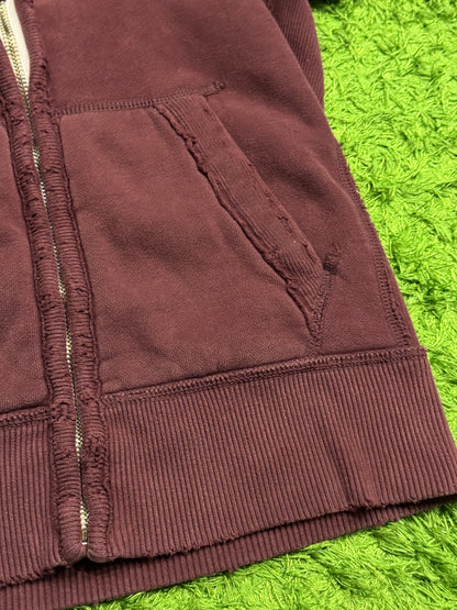 Bluza bordowa Abercrombie & Fitch y2k