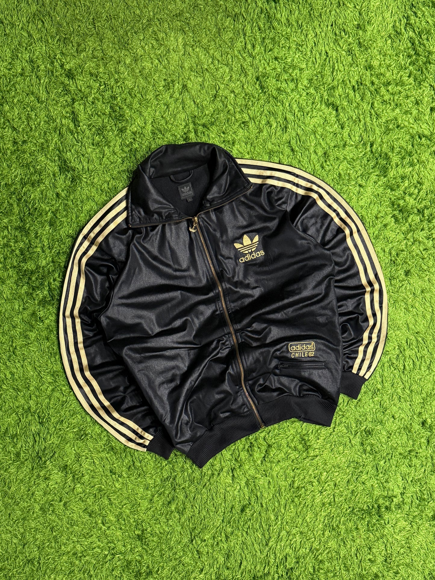 Bluza rozpinana czarna Adidas Originals Firebird Chile 62'