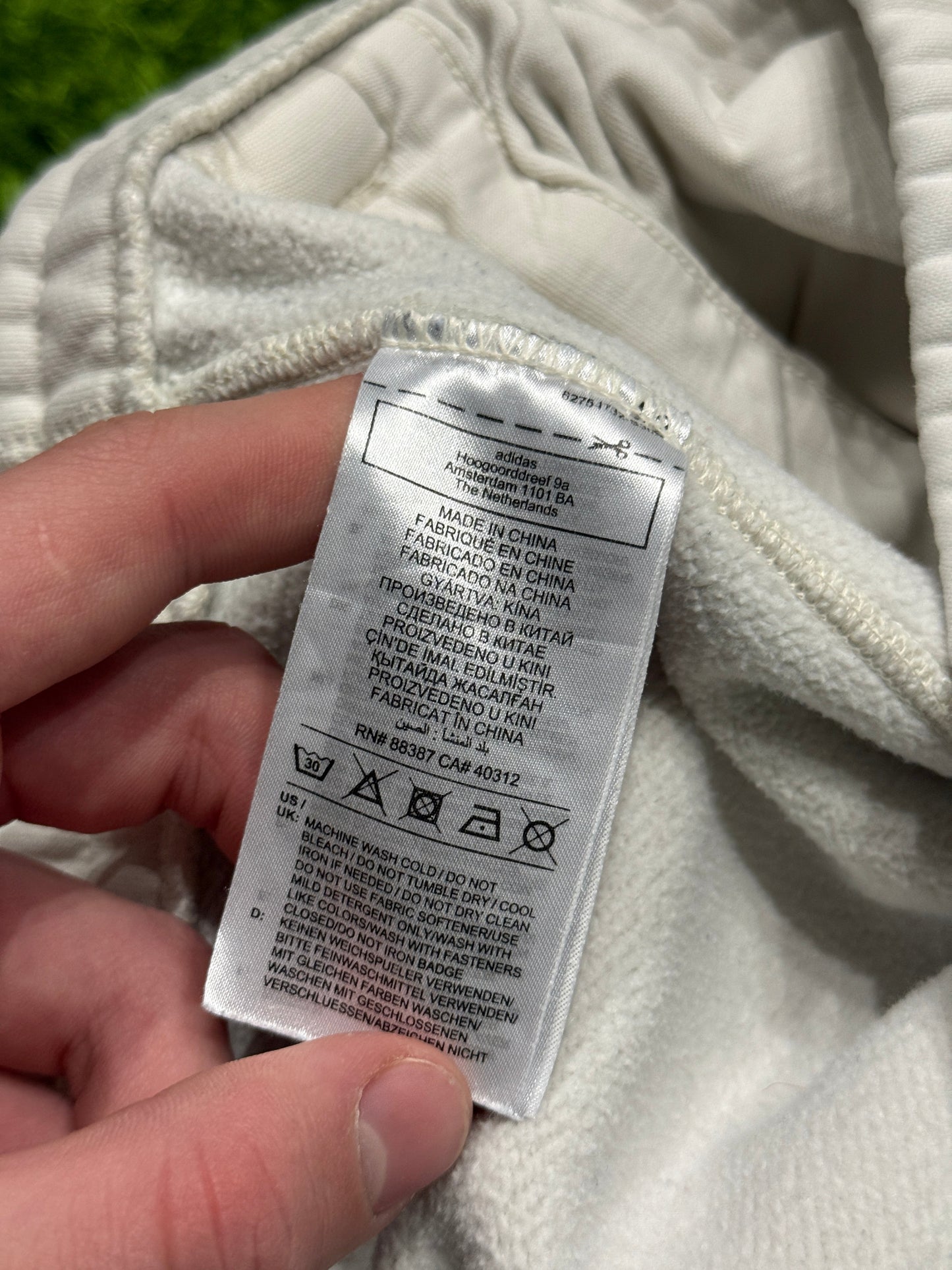 Spodnie dresowe białe Adidas Originals Trefoil logo