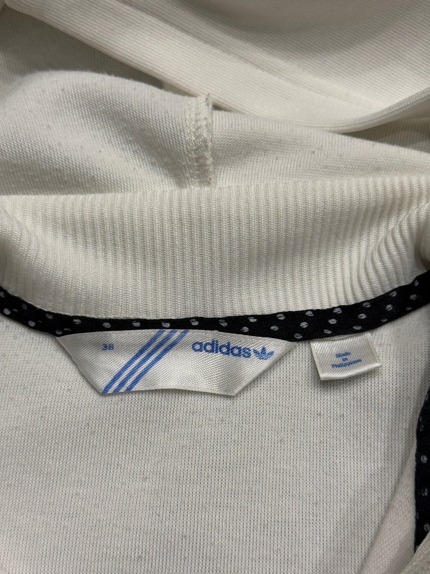 Bluza rozpinana z kapturem biała Adidas Originals Firebird