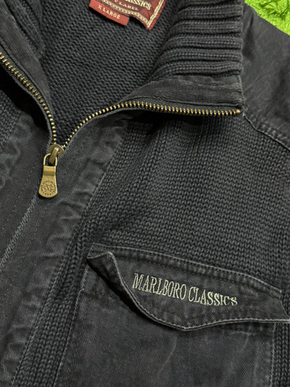 Sweter czarny Kardigan Marlboro Classics