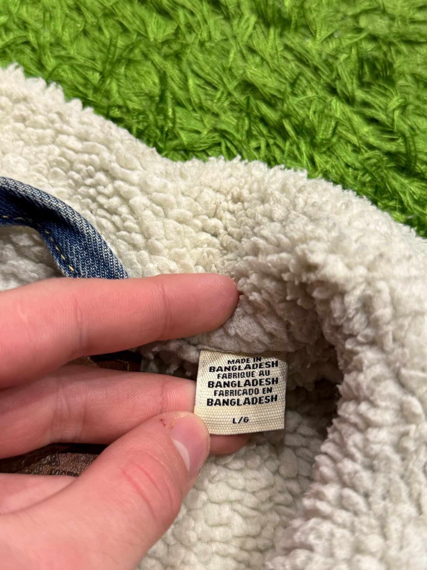 Kurtka ocieplana sherpan Levis denim