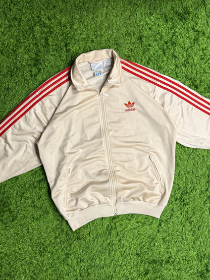Bluza rozpinana kremowa Adidas Originals Firebird 90s