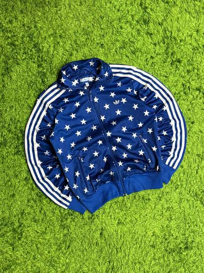 Bluza rozpinana granatowa w gwiazdki Adidas Originals Firebird