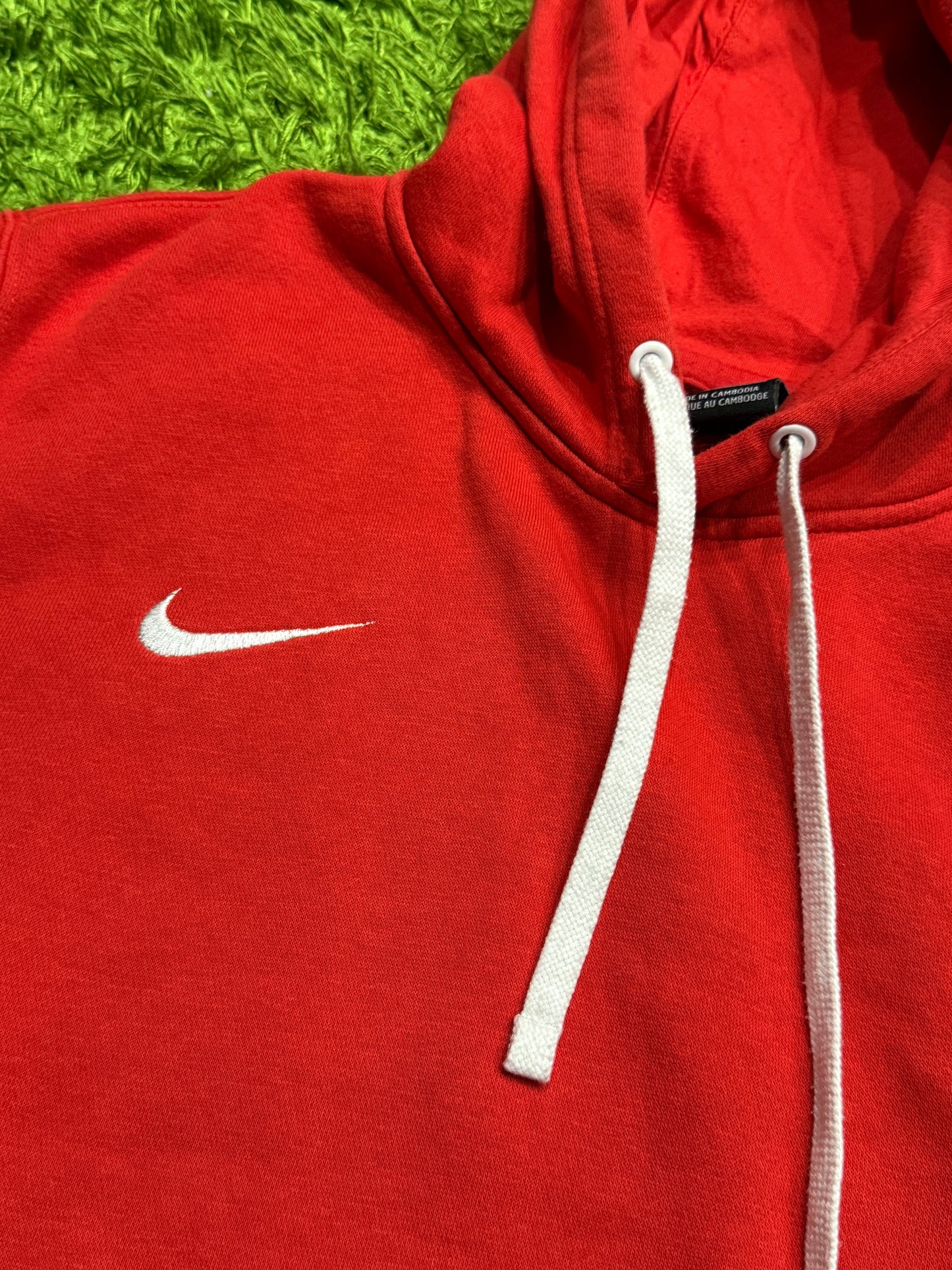 Bluza czerwona basic Nike hoodie