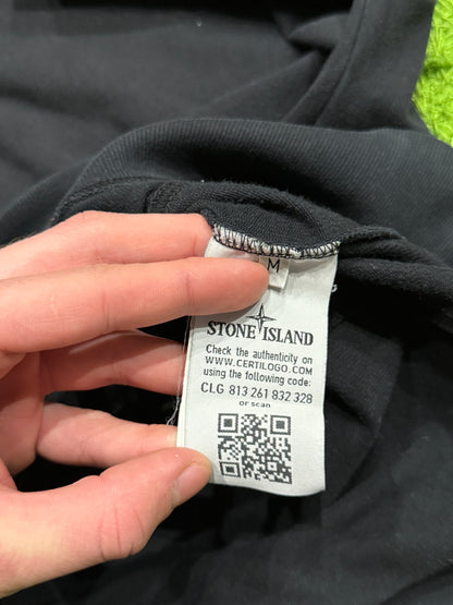 Czarna bluza Stone Island z patką