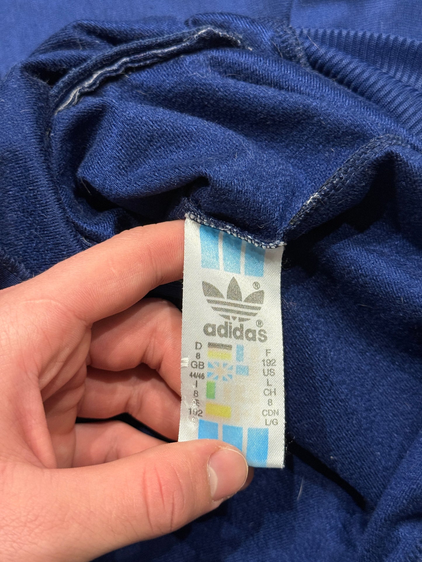 Bluza rozpinana granatowa Adidas Originals Firebird 90s