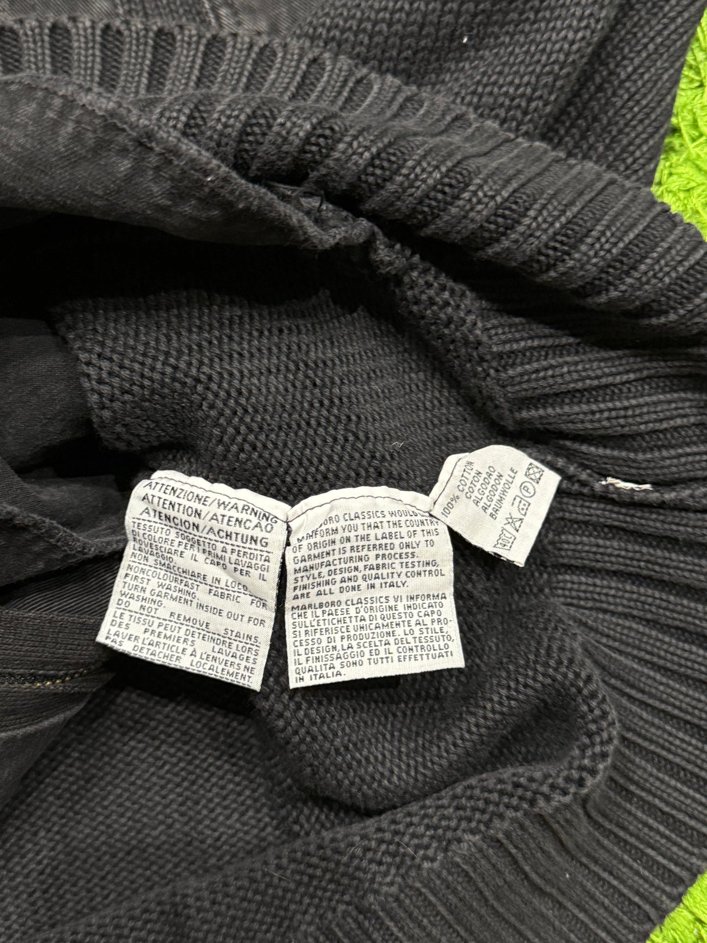 Sweter czarny Kardigan Marlboro Classics