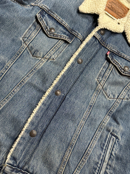 Kurtka ocieplana sherpan Levis denim