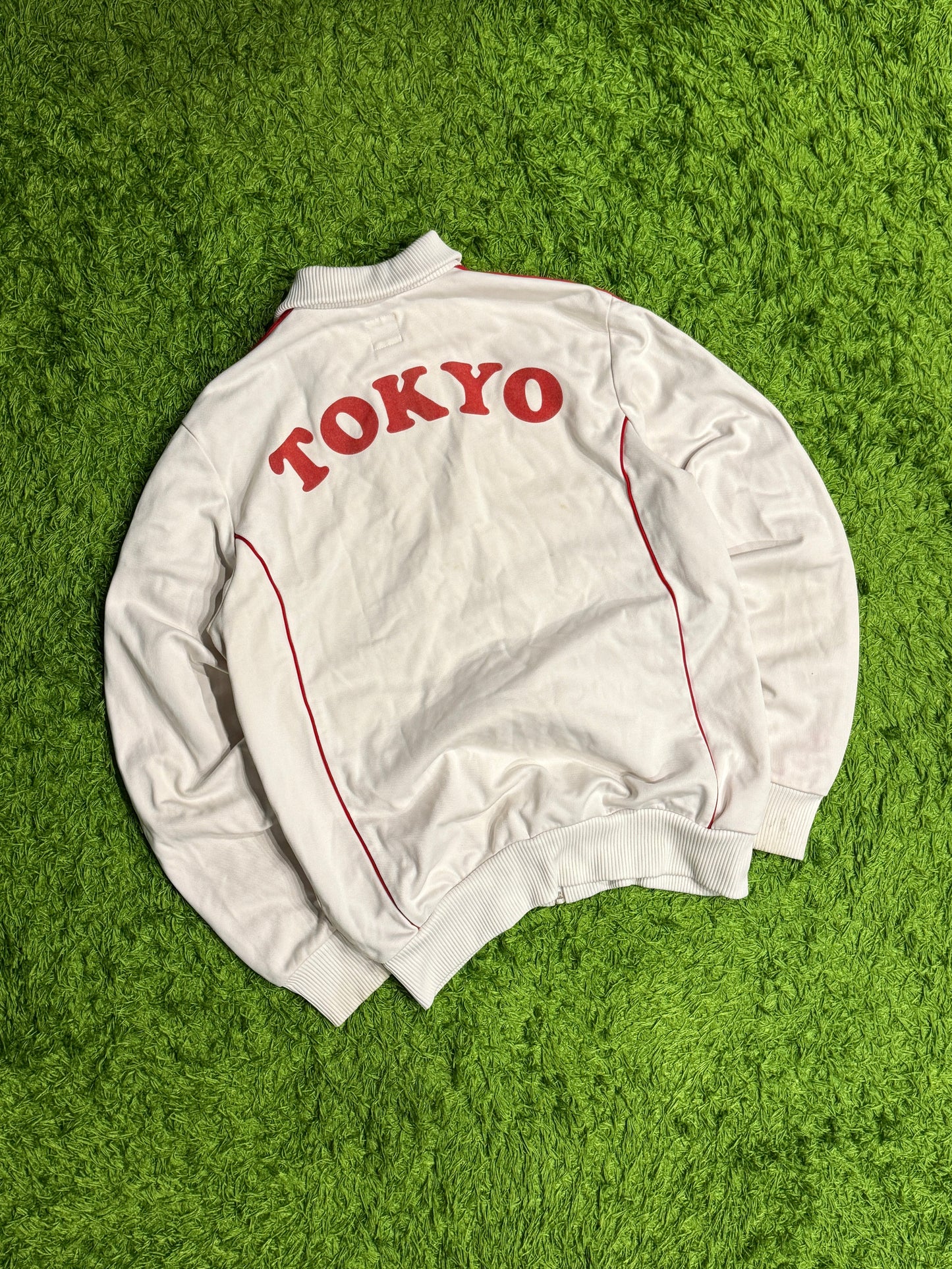 Bluza rozpinana biała Adidas Originals Firebird y2k rare