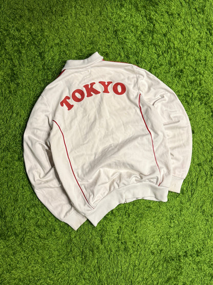 Bluza rozpinana biała Adidas Originals Firebird y2k rare