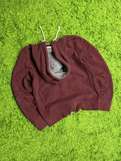 Bluza bordowa Abercrombie & Fitch y2k