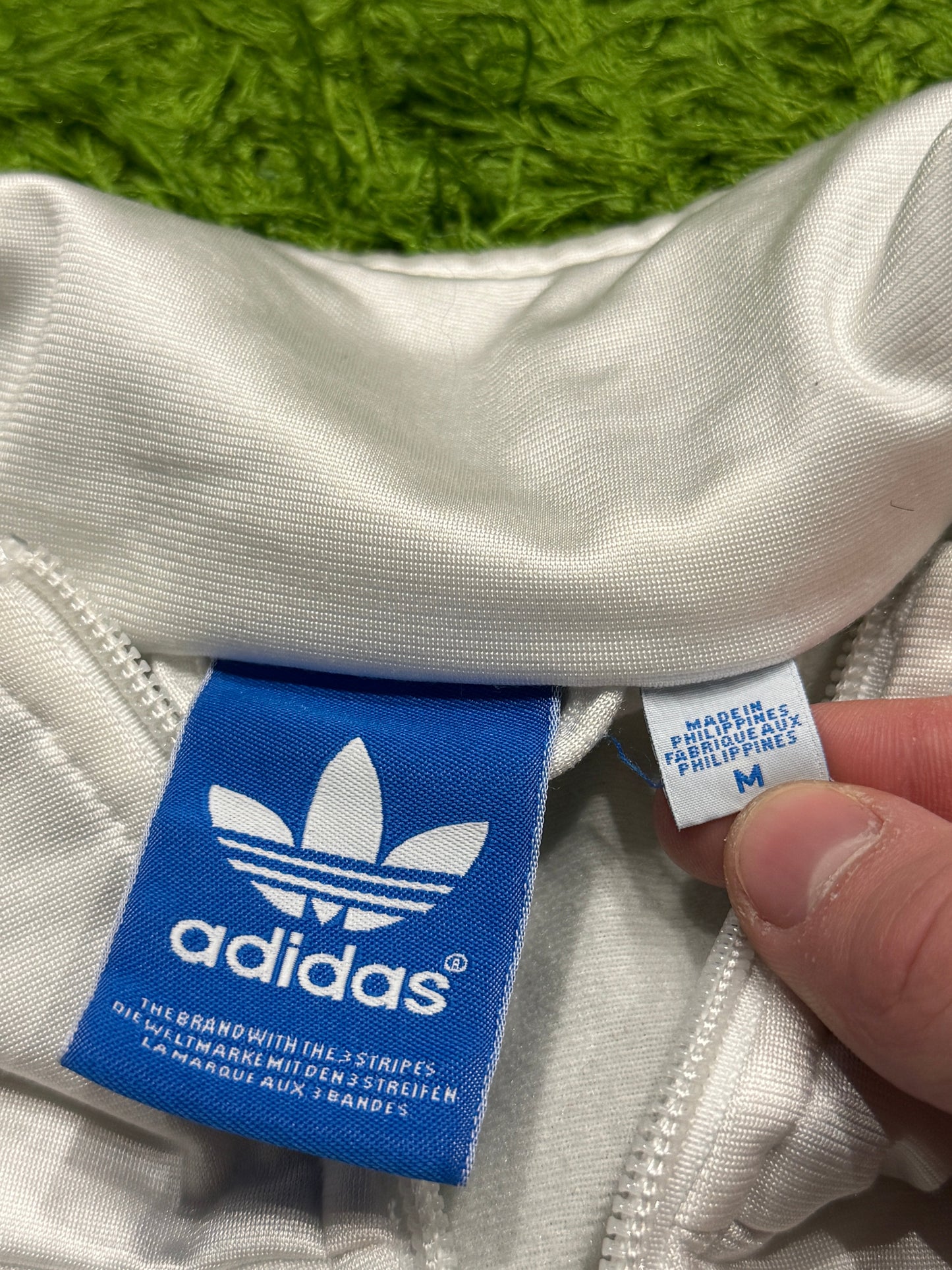 Bluza rozpinana biała Adidas Originals Firebird