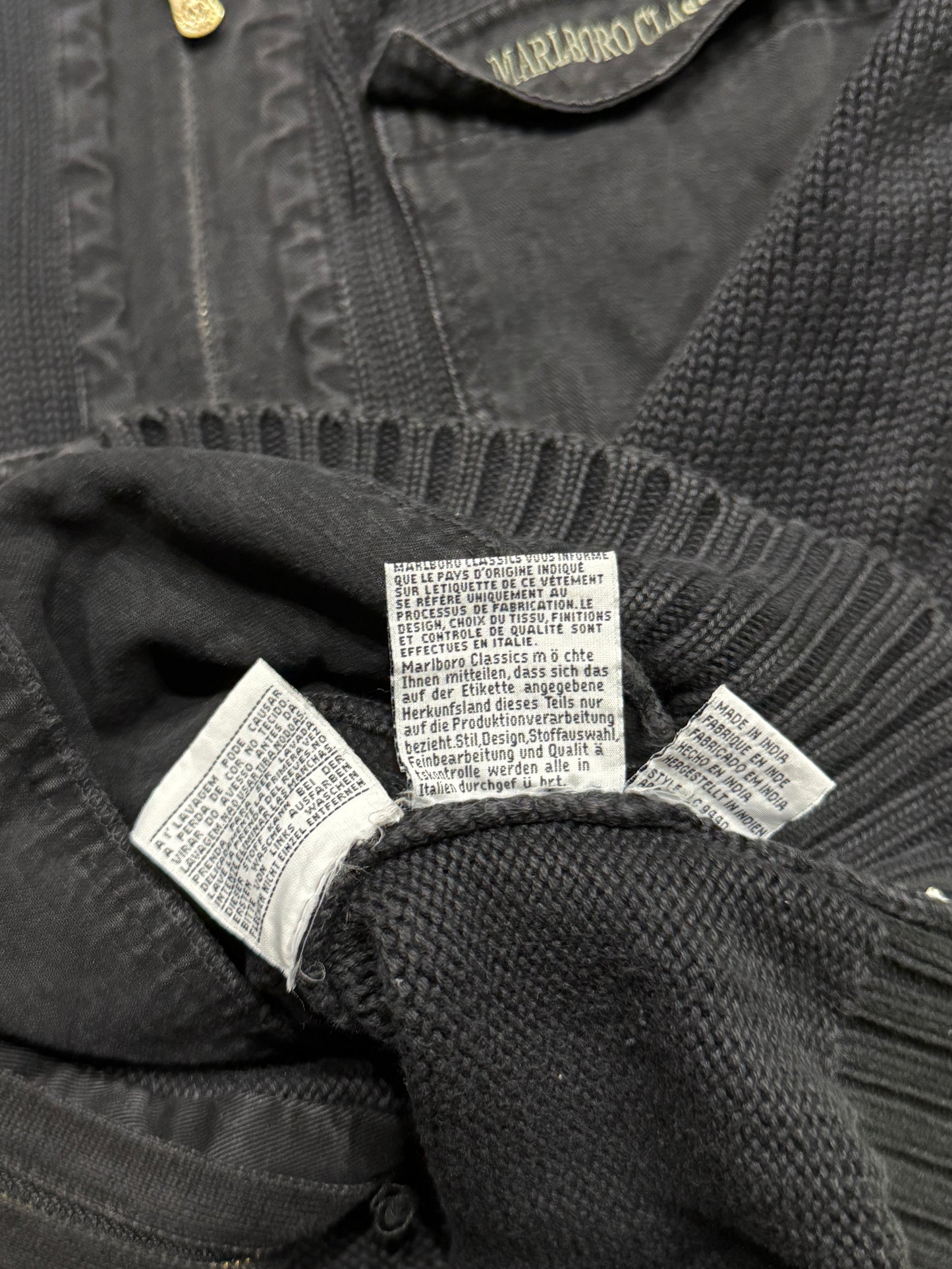 Sweter czarny Kardigan Marlboro Classics