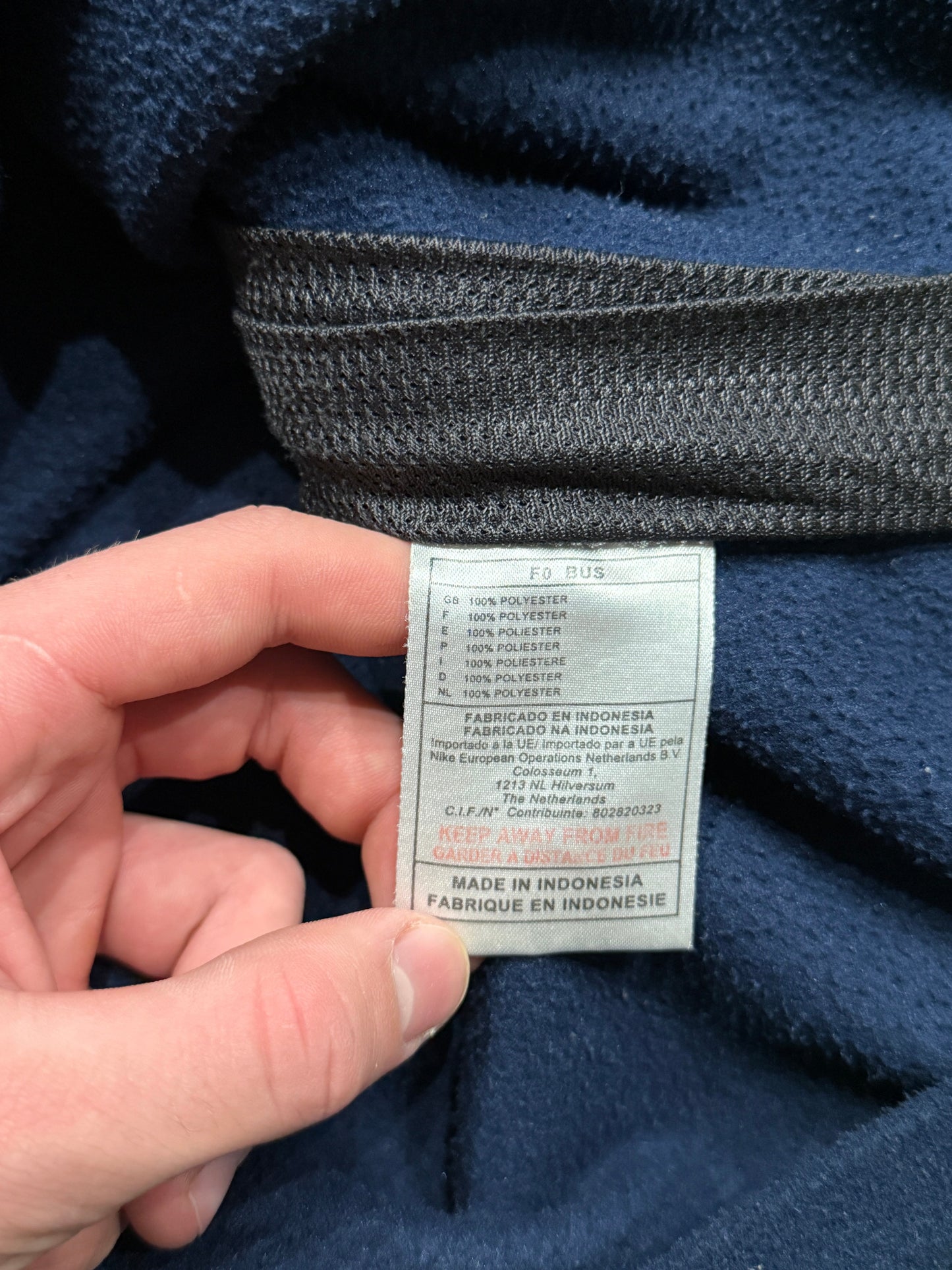 Polar granatowy 1/4 zip Nike vintage