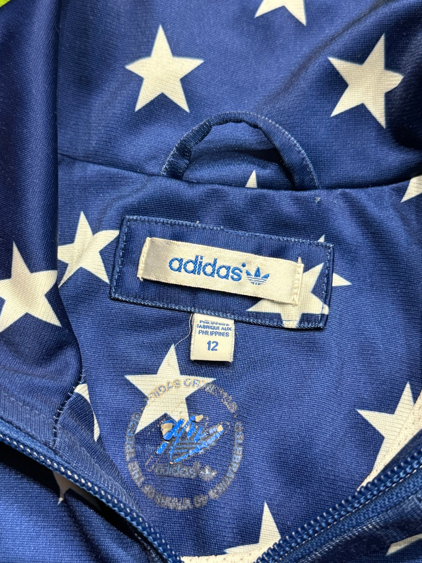 Bluza rozpinana granatowa w gwiazdki Adidas Originals Firebird