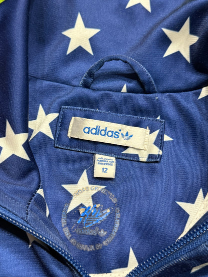 Bluza rozpinana granatowa w gwiazdki Adidas Originals Firebird