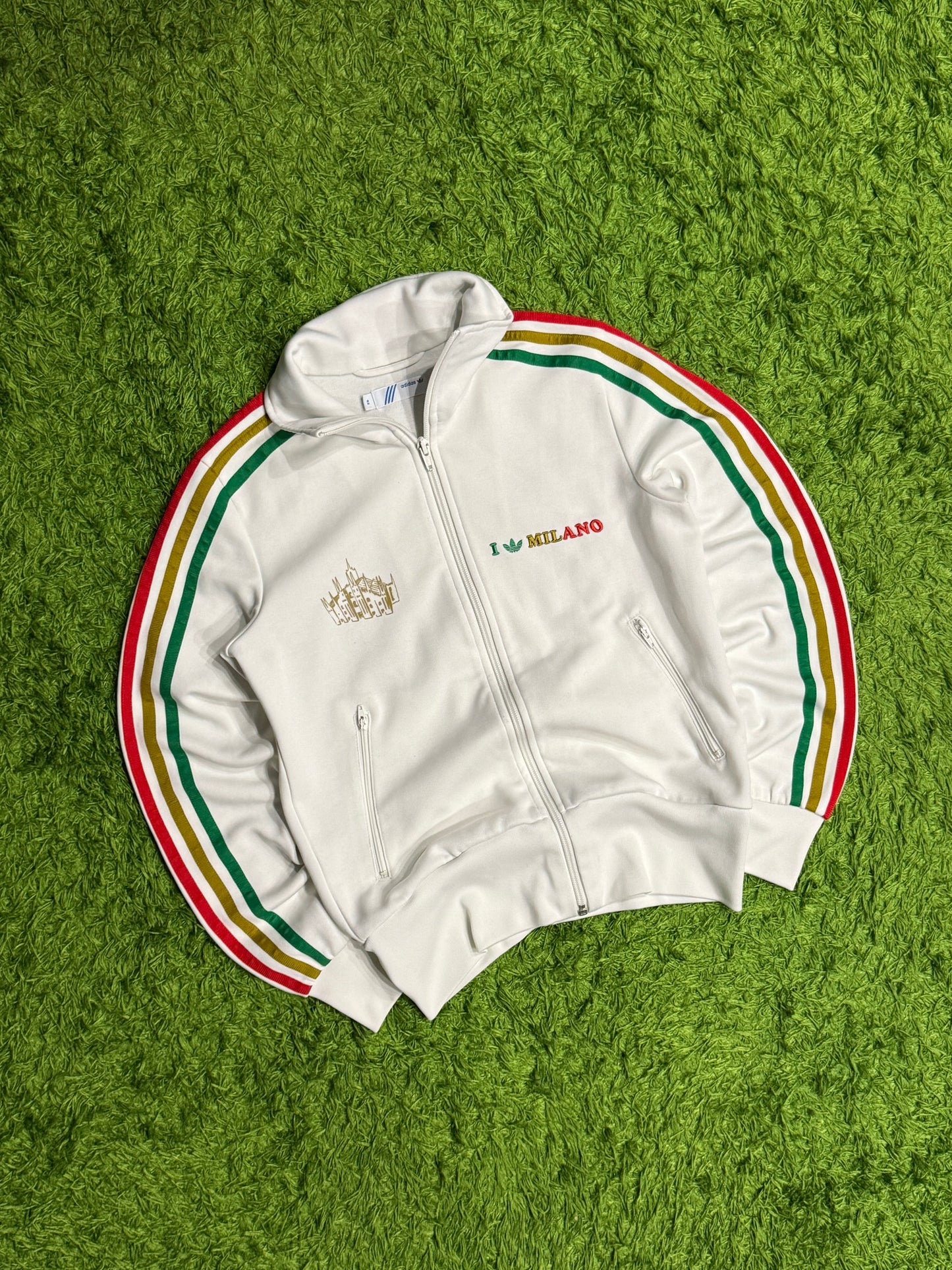 Bluza rozpinana biała Adidas Originals Firebird y2k rare