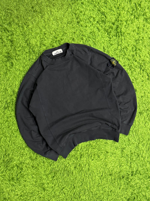 Czarna bluza Stone Island z patką