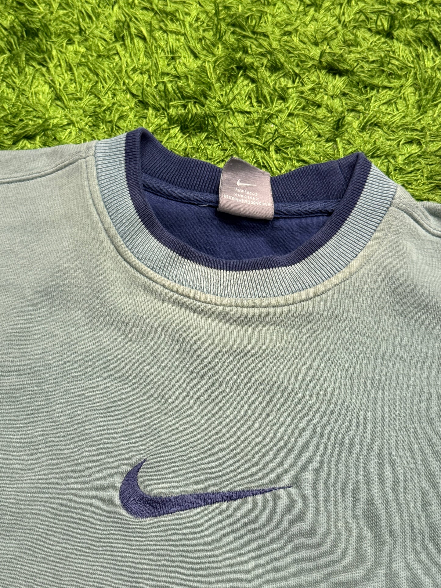 Bluza vintage Nike center swoosh logo y2k baggy
