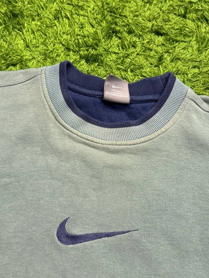 Bluza vintage Nike center swoosh logo y2k baggy