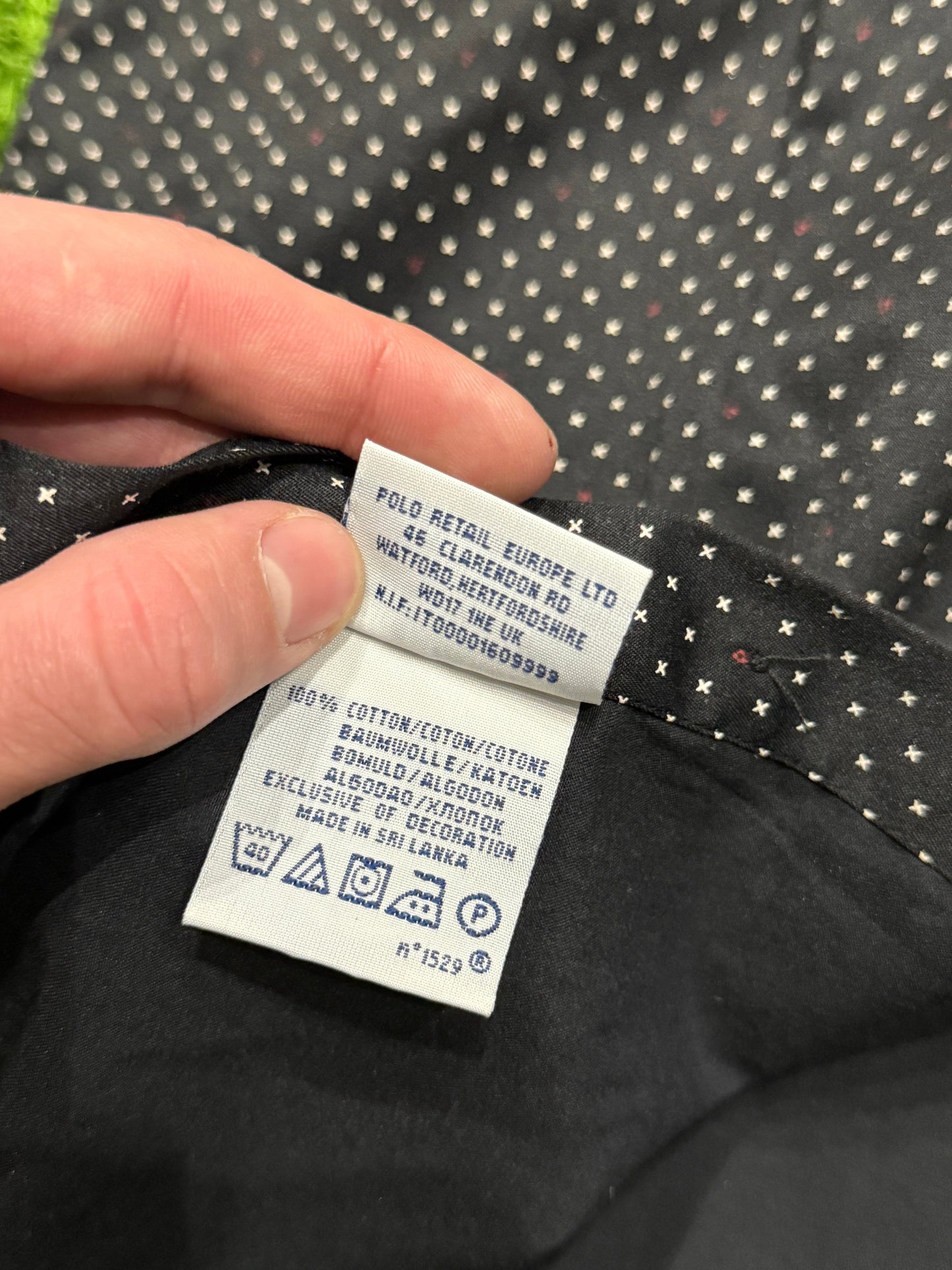 Koszula czarna w gwiazdki Ralph Lauren Polo