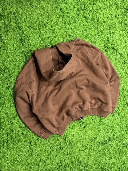 Bluza rozpinana brązowa Favela zip up hoodie y2k