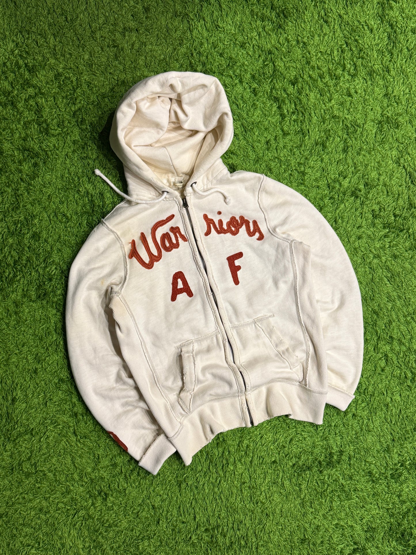 Bluza beżowa Abercrombie & Fitch y2k hoodie