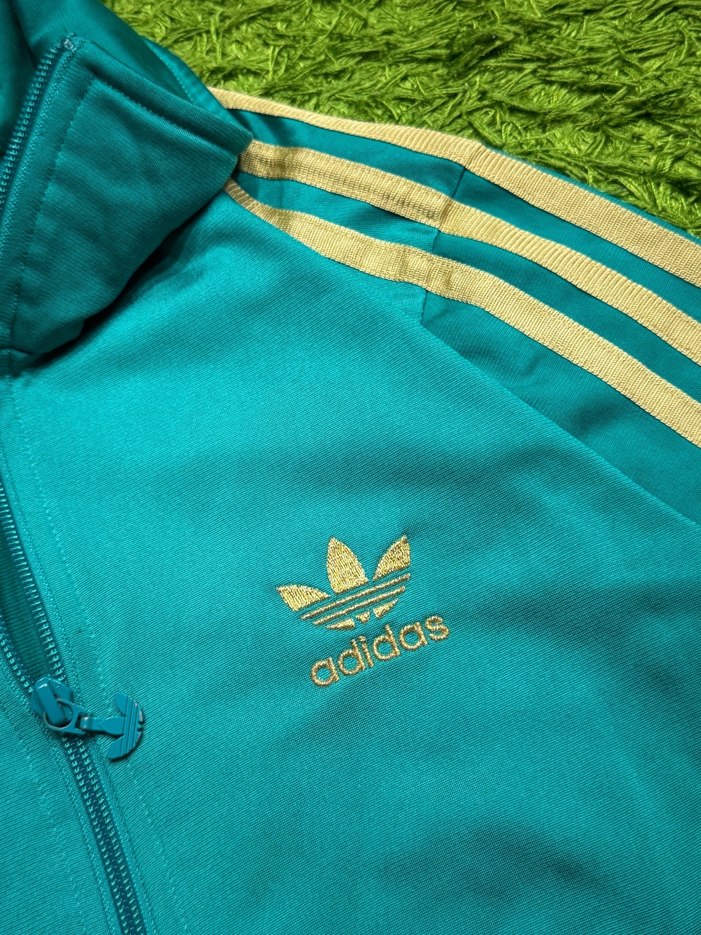 Bluza rozpinana turkusowa Adidas Originals Firebird