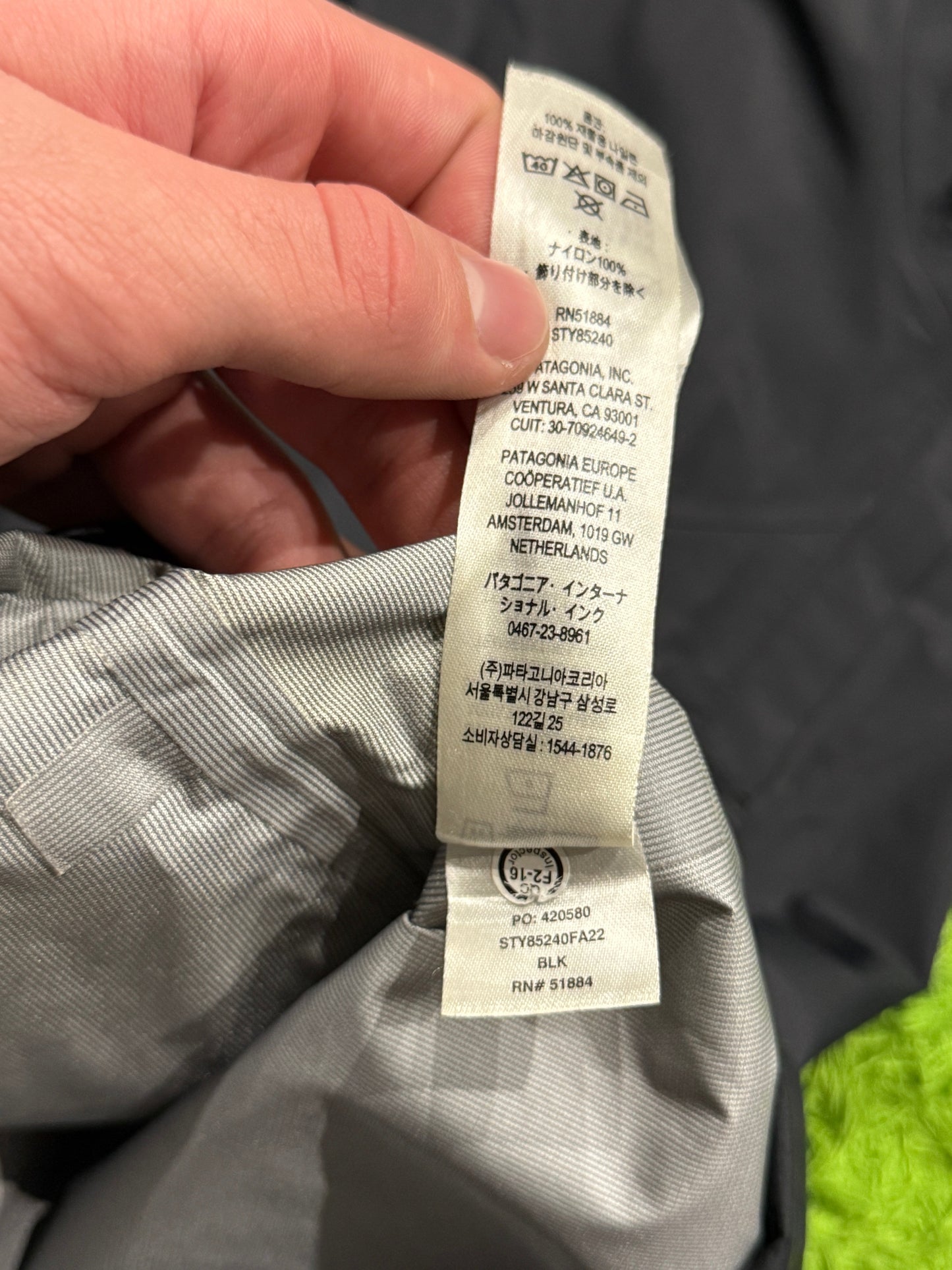 Kurtka przeciwdeszczowa Patagonia outdoor jacket