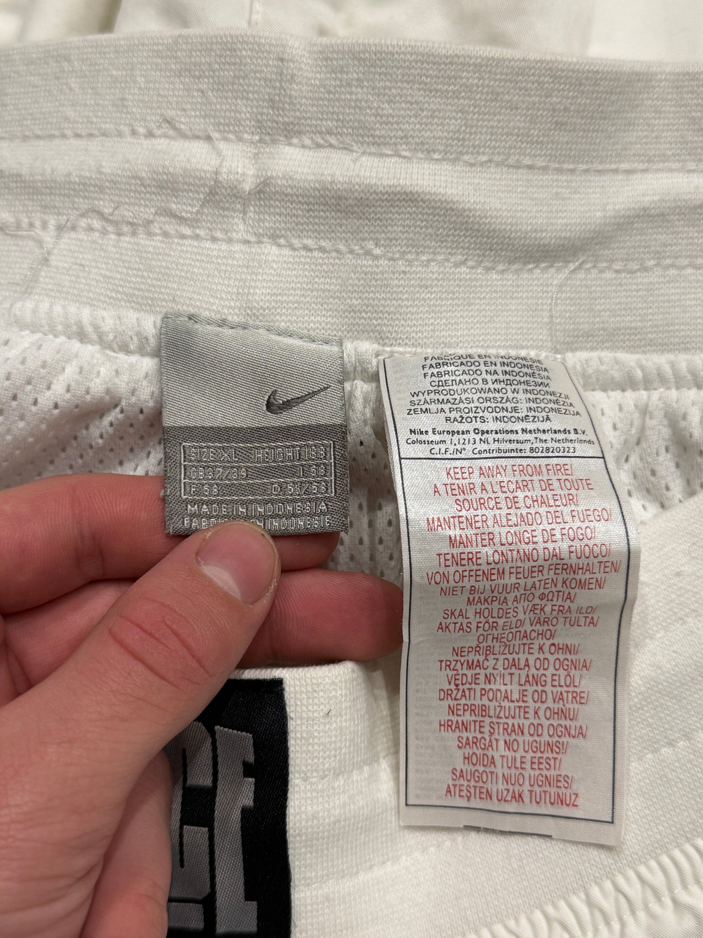 Spodnie ortalionowe białe Nike Air Force baggy track pants