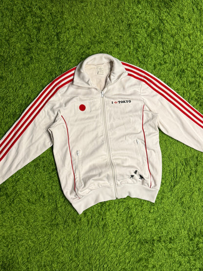 Bluza rozpinana biała Adidas Originals Firebird y2k rare