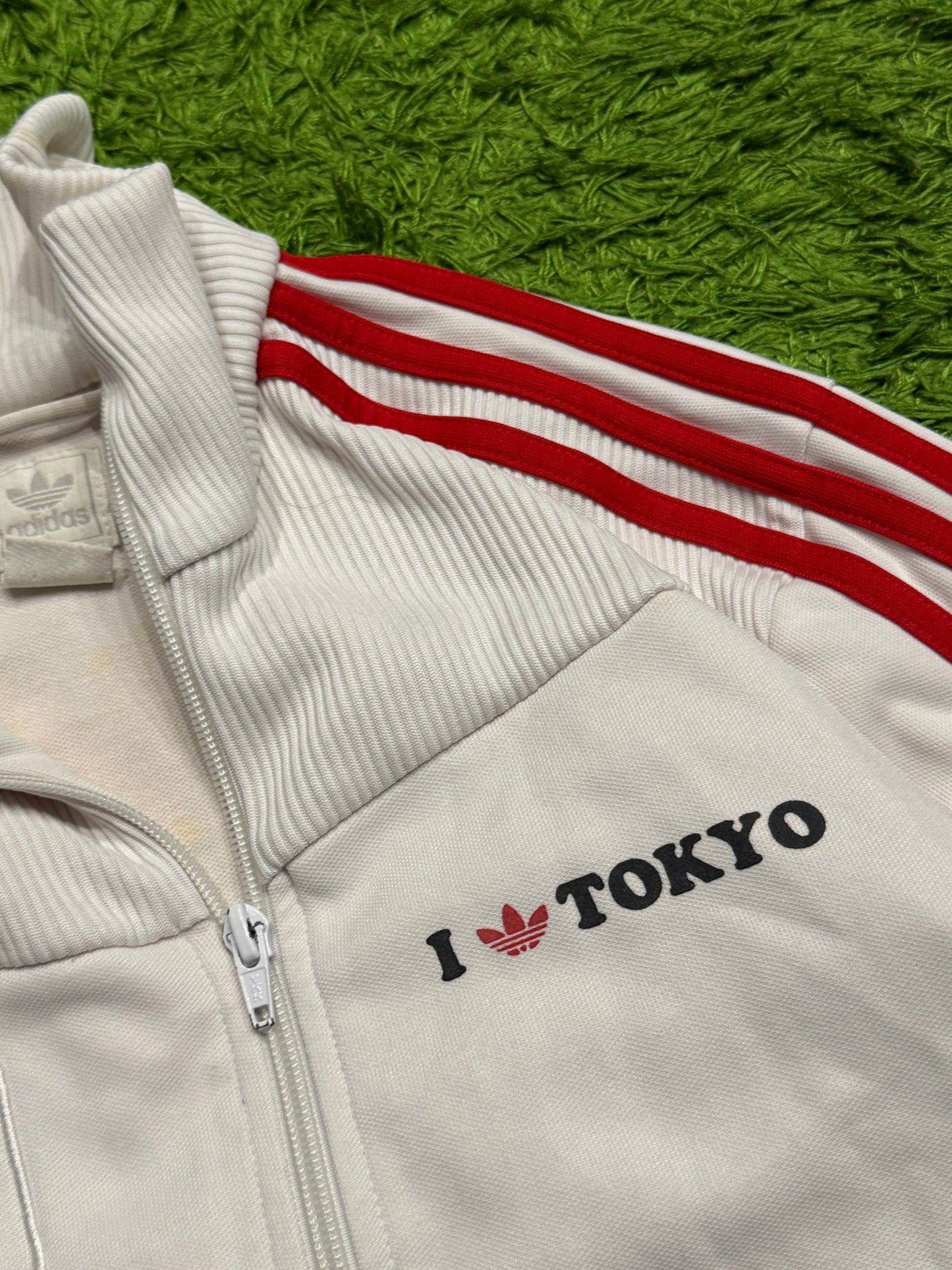 Bluza rozpinana biała Adidas Originals Firebird y2k rare