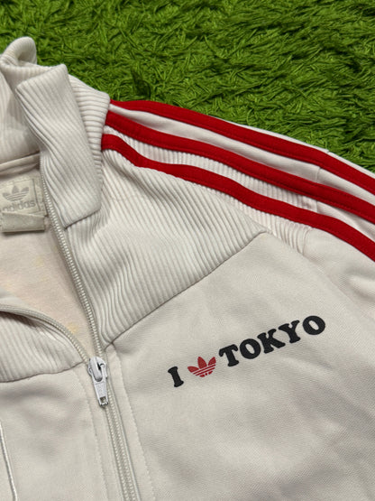 Bluza rozpinana biała Adidas Originals Firebird y2k rare