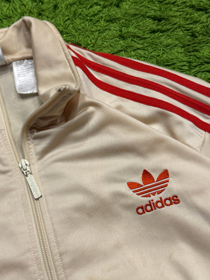 Bluza rozpinana kremowa Adidas Originals Firebird 90s