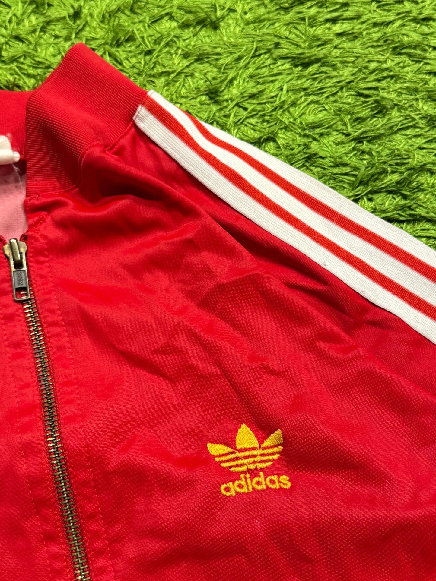 Bluza rozpinana czerwona Adidas Originals Firebird 80s rare